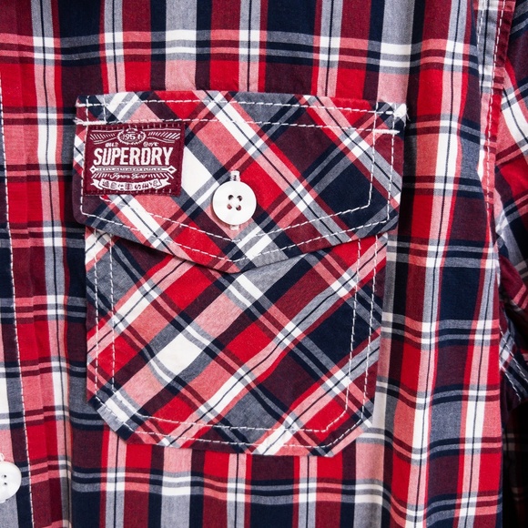 Superdry Plain Button Down Size L - Picture 3 of 3